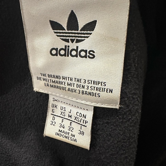 Adidas Rare Women's Vintage Retro Y2K Streetwear Black Satin Jacket | Size 6 - Picture 13 of 13